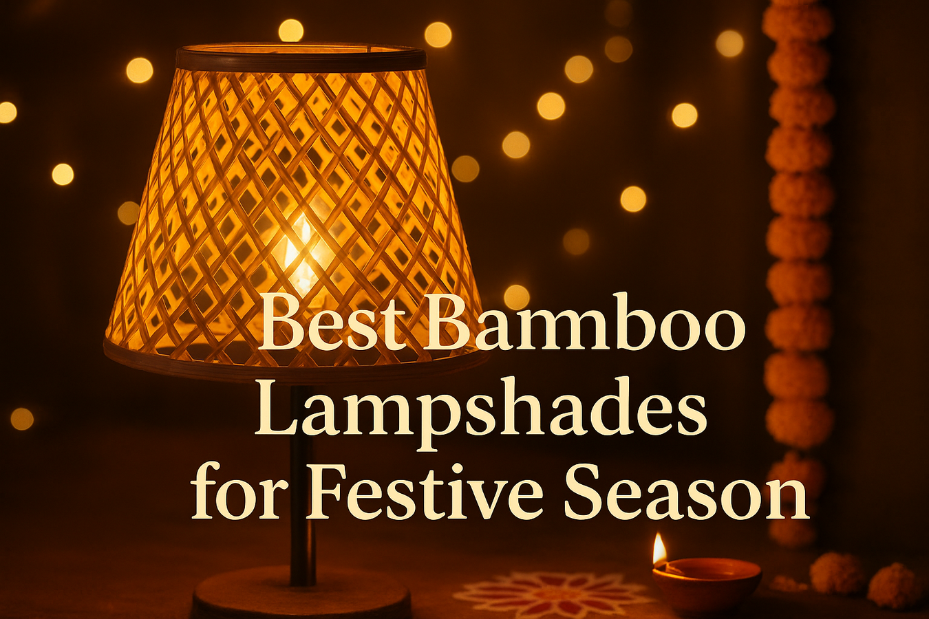 Beautiful Bamboo Lampshades for Diwali, Christmas & Festivals I Diwali Lampshades