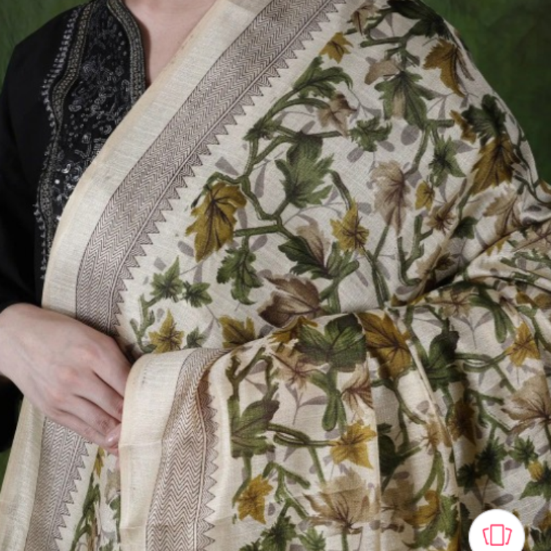 Block print Bamboo Art Silk Women's Printed Dupatta