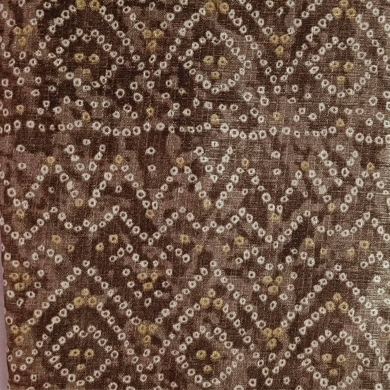 Block print Bamboo Women's Printed Dupatta (Brown)