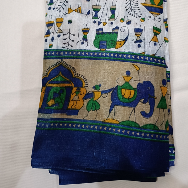 Block print Bamboo Art Silk Dupatta I Women's Printed Dupatta