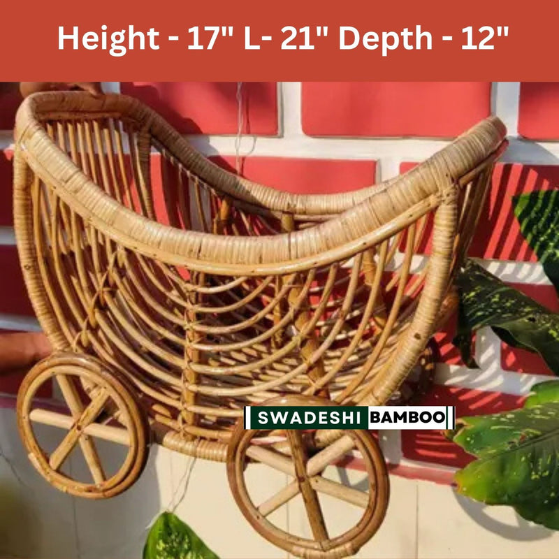 Swadeshi Bamboo Kids Crib I Baby Prop for Newborn Photography
