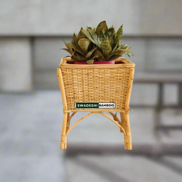 Handmade Cane Rattan Flower Pot Plant Stand, Planter