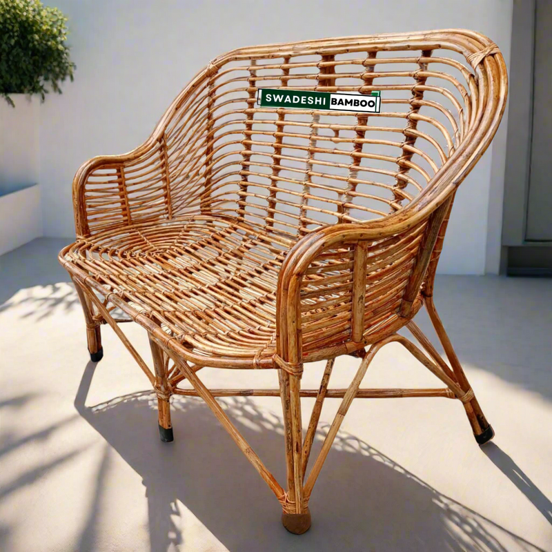 2 seater bamboo sofa img