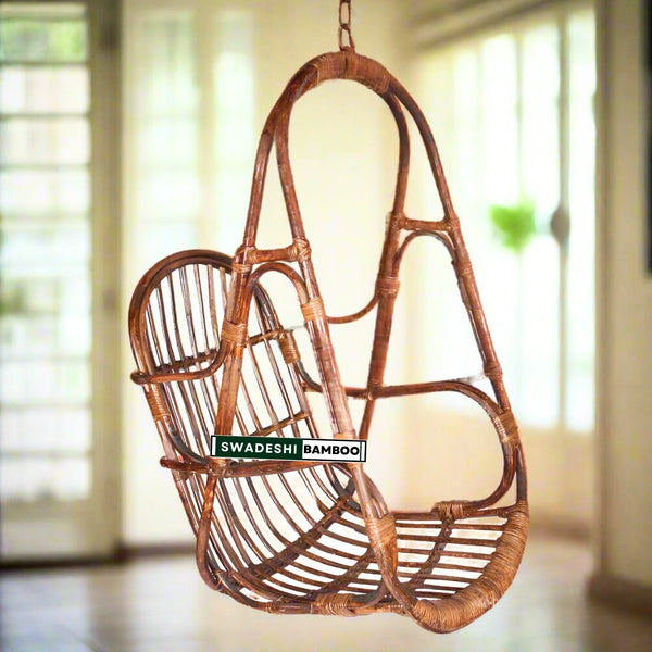 Indoor and Outdoor Bamboo Cane Jhula for Balcony | Size- Medium