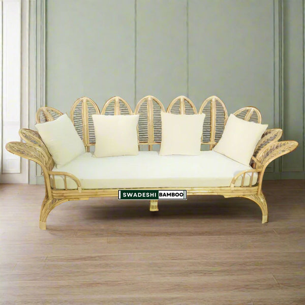 3 Seater Wedding Cane sofa Set