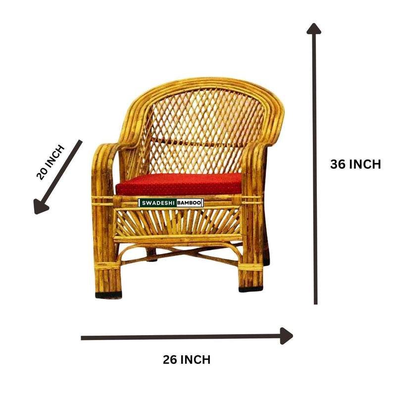 5 seater bamboo indoor sofa set
