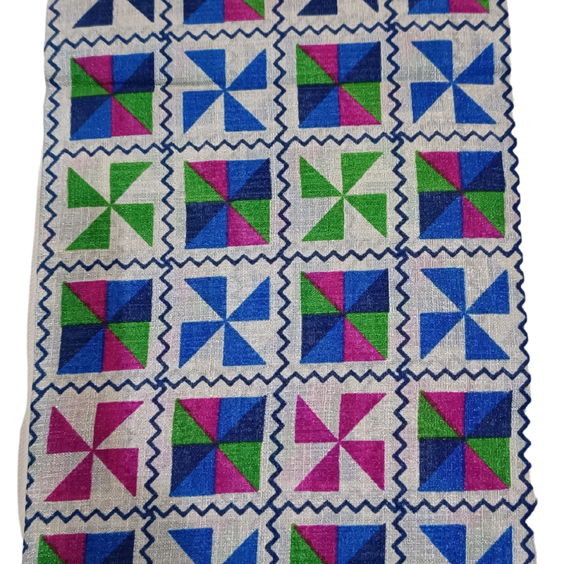 Handloom Art Silk Dupatta I Women's Printed Dupatta (Blue)