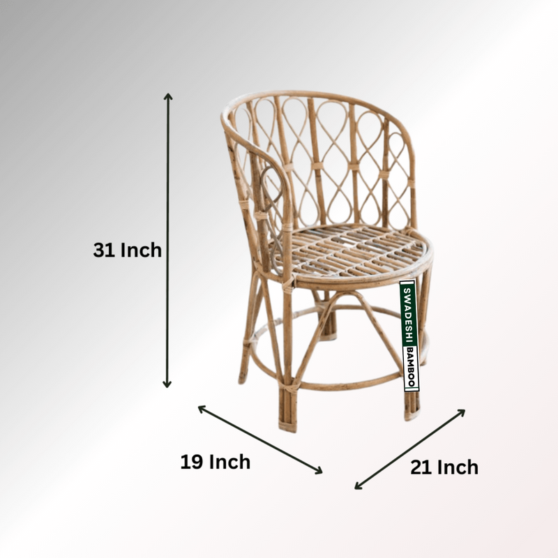 Backmuda Chair for Home, Office,Garden & Balcony (Set of 4 chair with table)