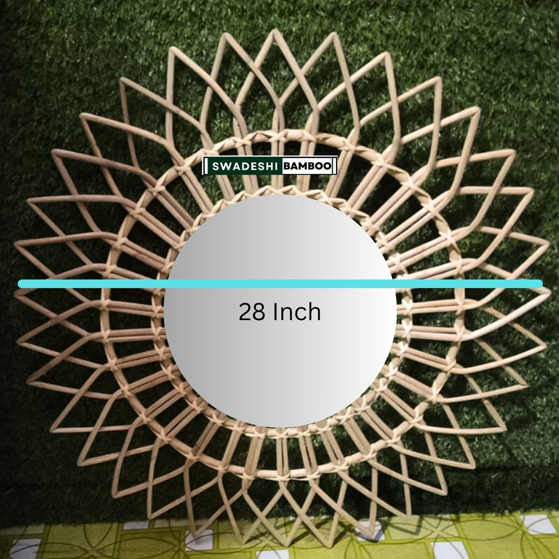 Bamboo Boho mirror for home