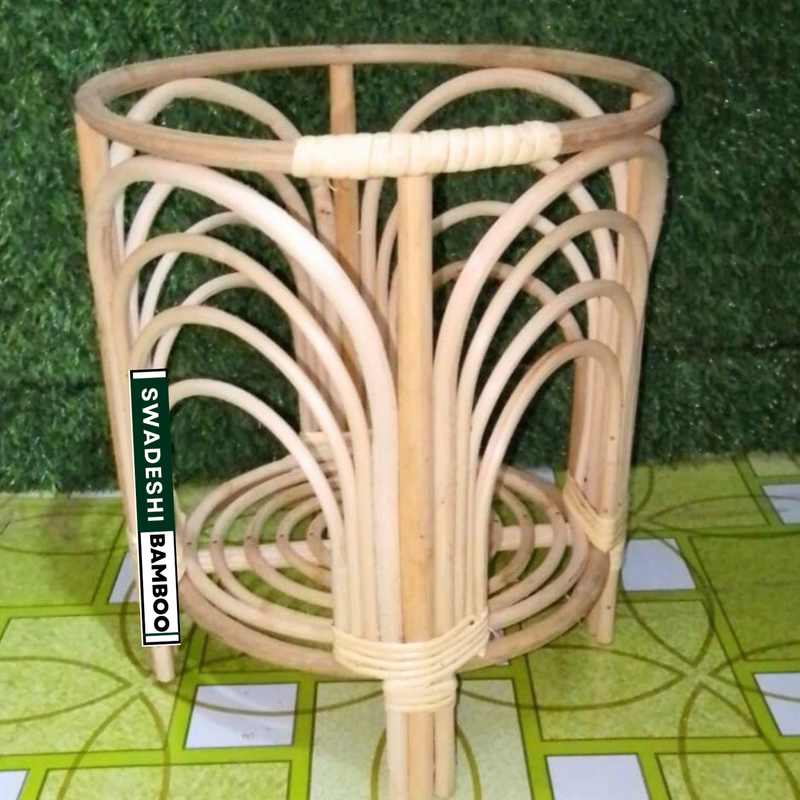 Bamboo Cane planter with stand (pack of 2)