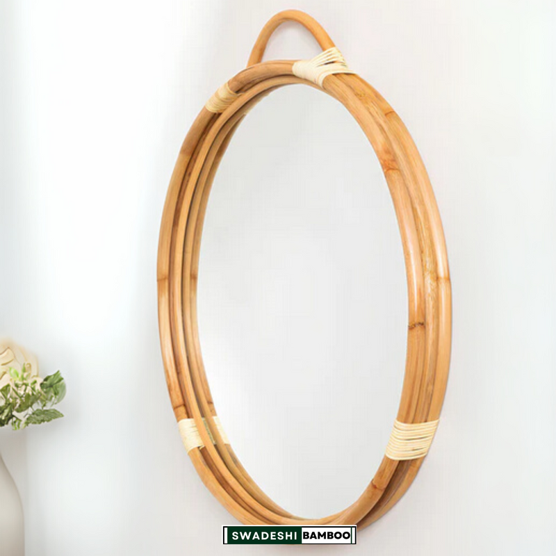 Bamboo Wall Mirror for living room