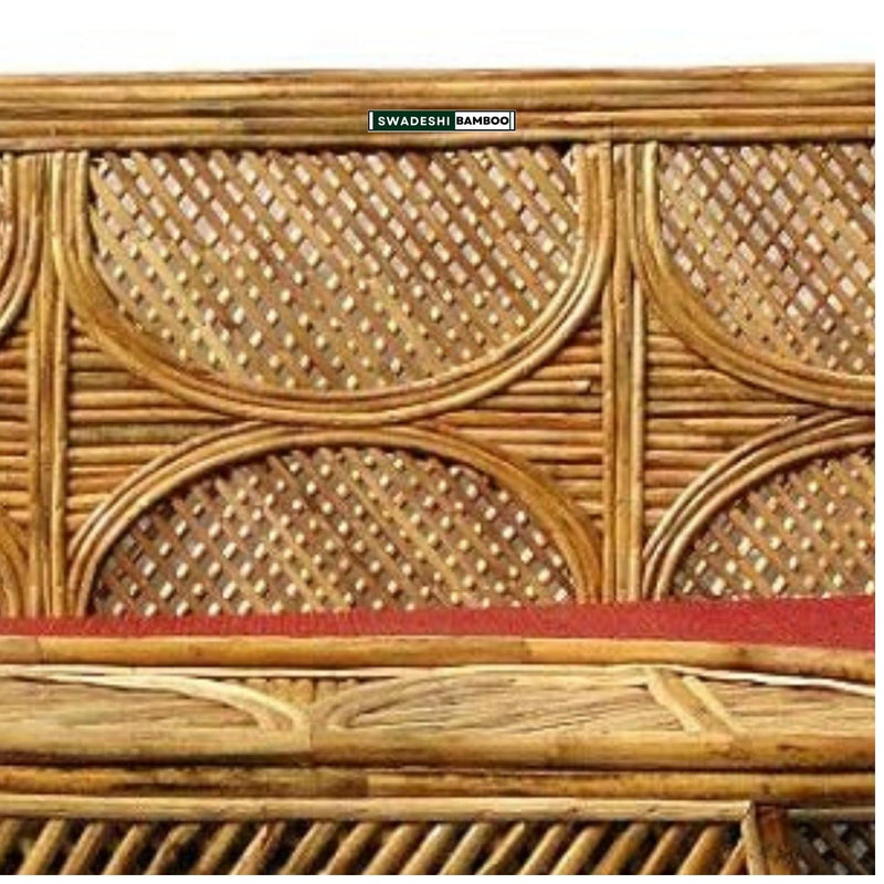 Bamboo sofa set with table