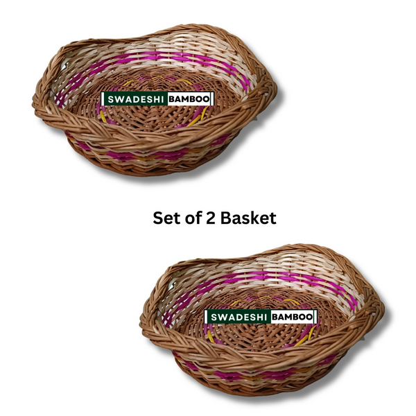 Bamboo star shaped basket