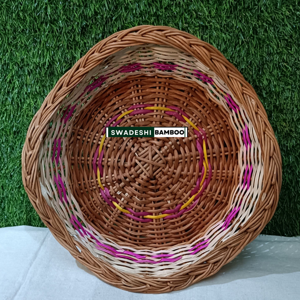 Bamboo star shaped basket (Set of 2).