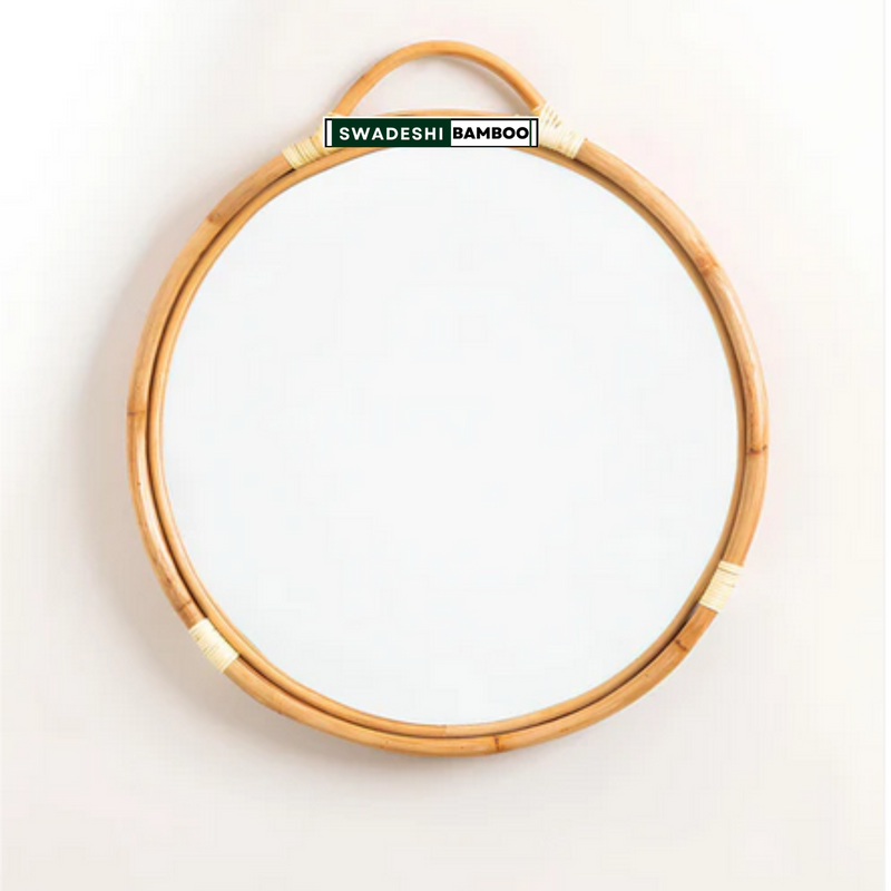 cane wall mirror