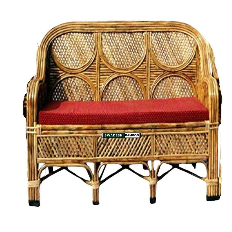 Cane and Bamboo Sofa Set img