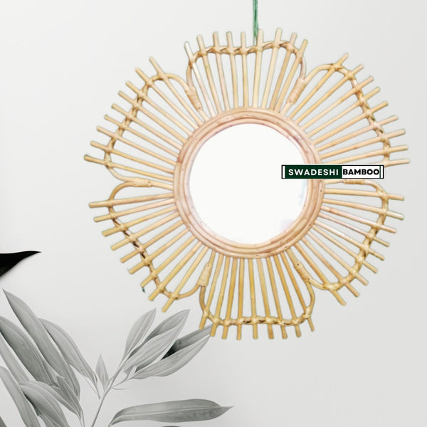 Home Decor Bamboo Mirror