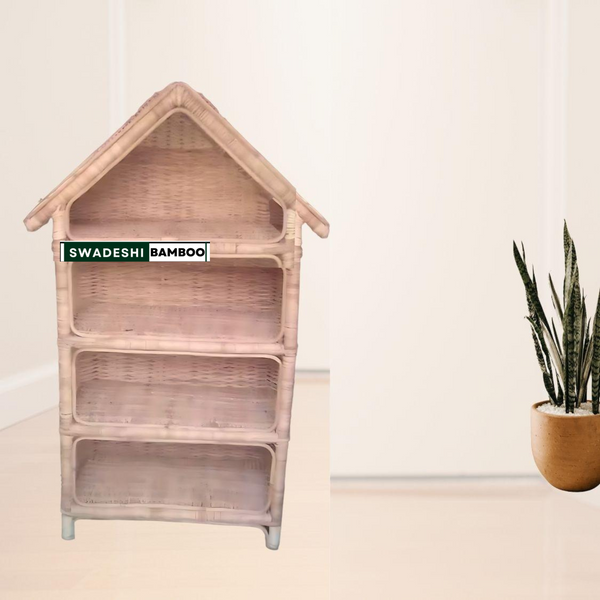 Hut Shaped Cane Rattan Rack