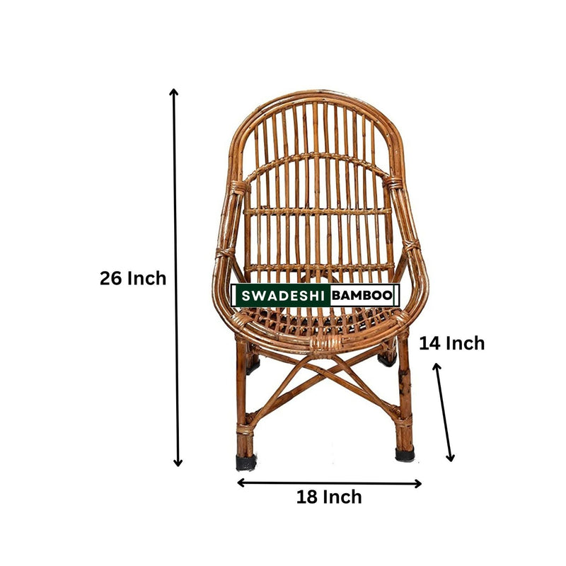 Rattan cane kids chair for kids room