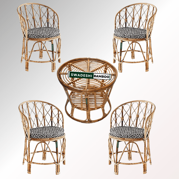 Set of 4 chair with table