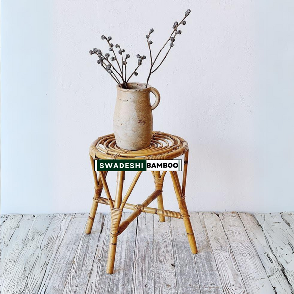 bamboo flower pot table
