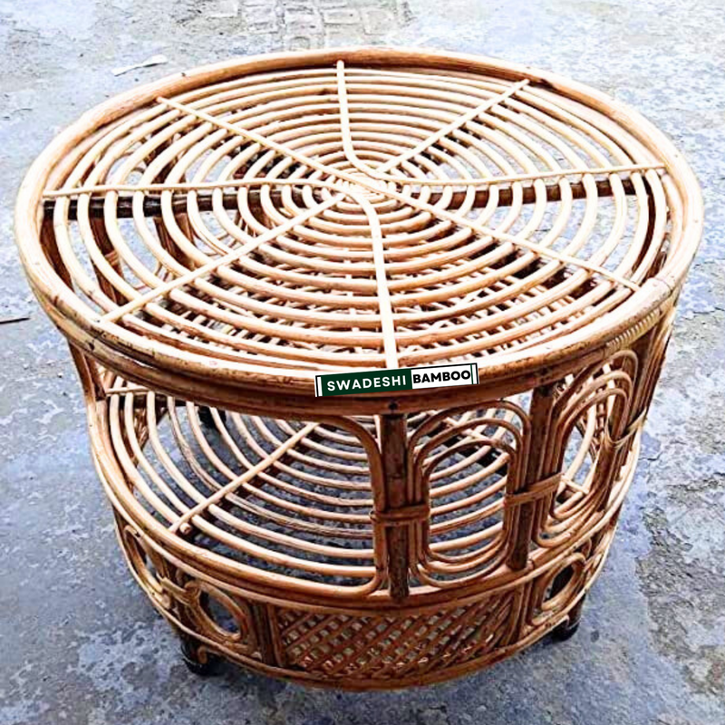 bamboo table for garden