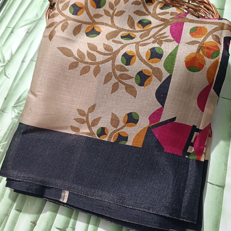 black border saree