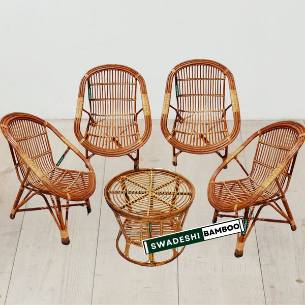 set of 4 chair with table