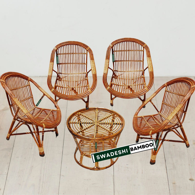 set of 4 chair with table