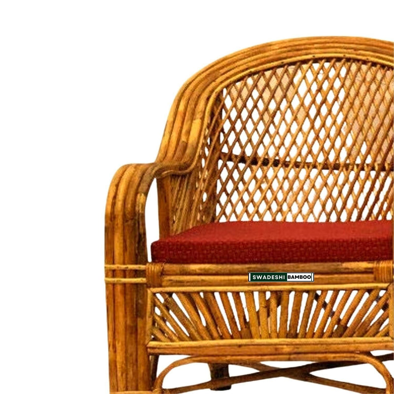 vintage 5 seater bamboo indoor sofa set