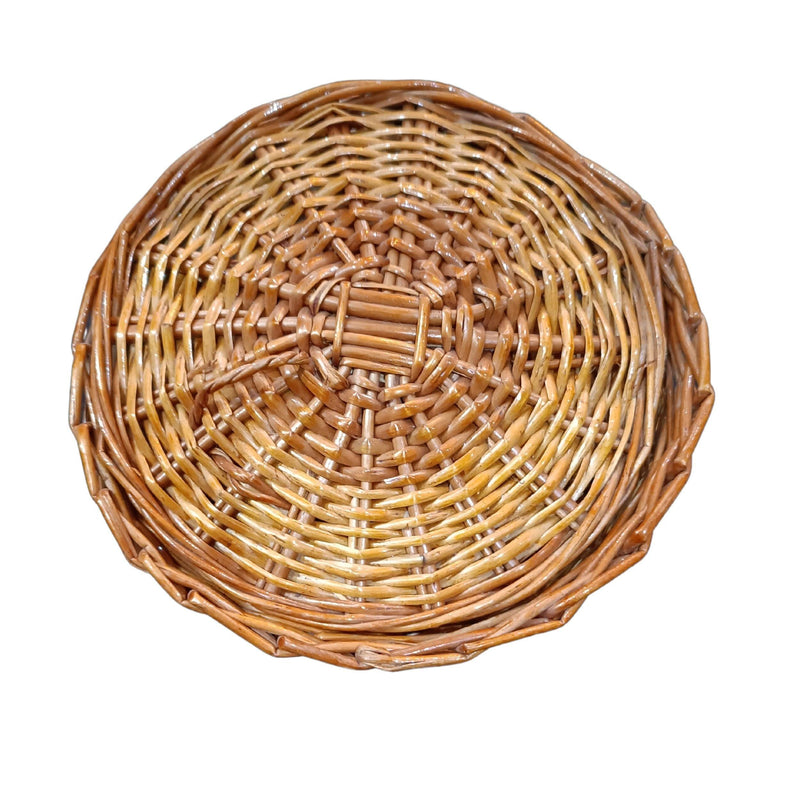 Handwoven Bamboo Wicker Roti Storage Basket - swadeshibamboo