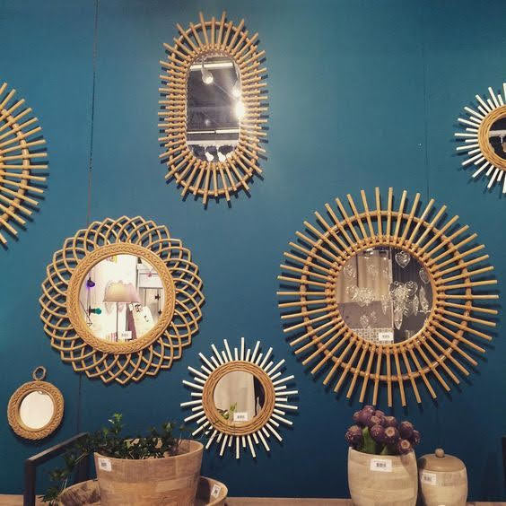 Bamboo Mirror for Home Décor | Eco-Friendly & Handcrafted Wall Mirror