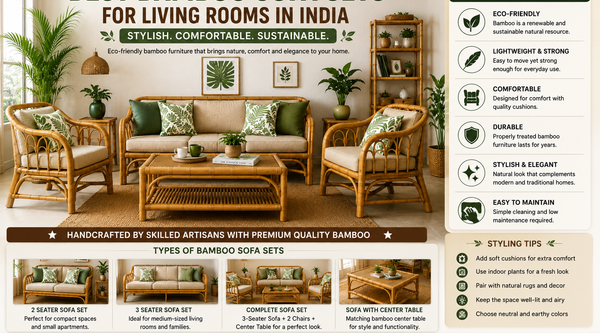 Best Bamboo Sofa Sets for Living Rooms in India (2026 Buying Guide)