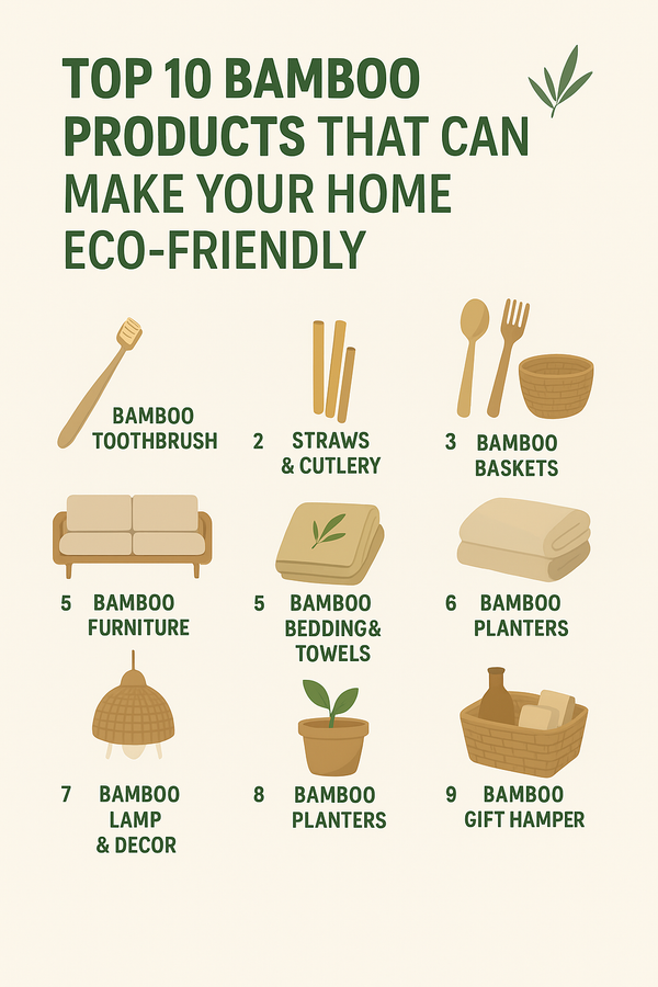 🌱 Top 10 Bamboo Products That Can Make Your Home Eco-Friendly