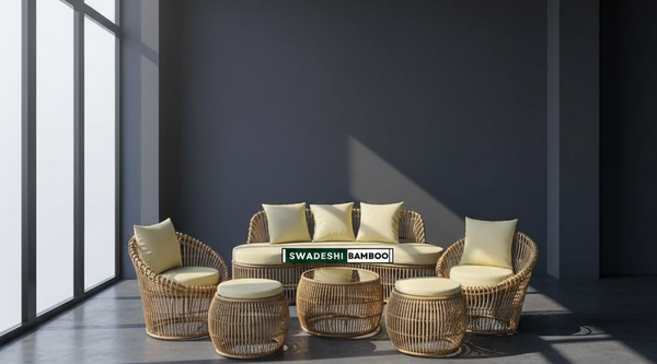 Transform Your Living Space with a Bamboo Sofa Set