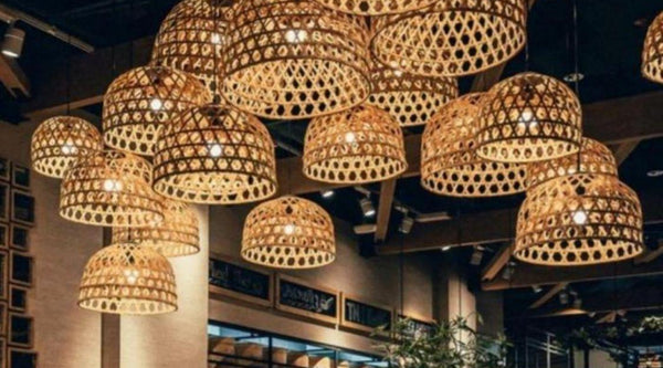 Bamboo cane Lampshades - swadeshibamboo