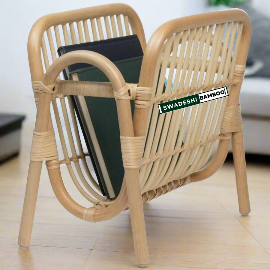 Bamboo Books & Magazines Holder – Lightweight and Eco-Friendly Newspaper Stand