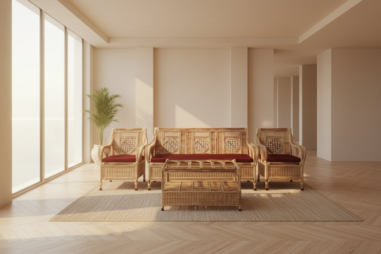 sofa set with table