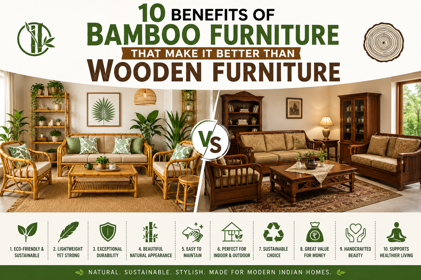 10 Benefits of Bamboo Furniture That Make It Better Than Wooden Furniture