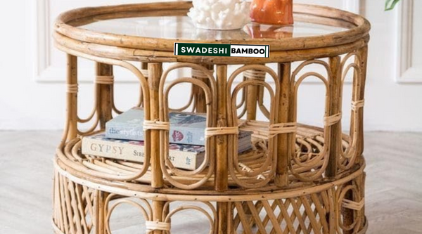 Bamboo Round Table: A Blend of Nature, Craft, and Functionality