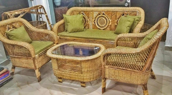 Bamboo Cane - Sofa Sets / Living Room Furniture - swadeshibamboo