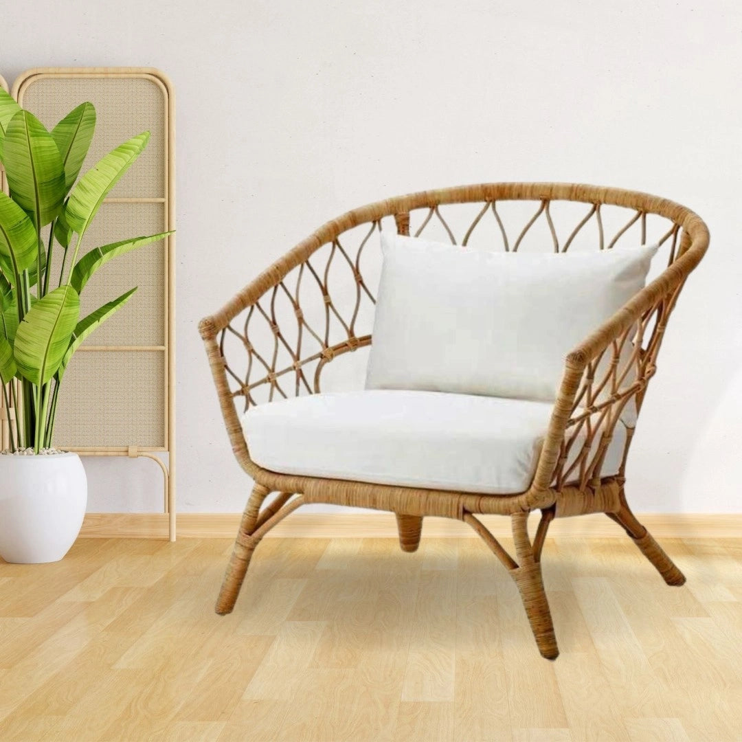 Handcrafted Modern Design Bamboo Cane Chairs