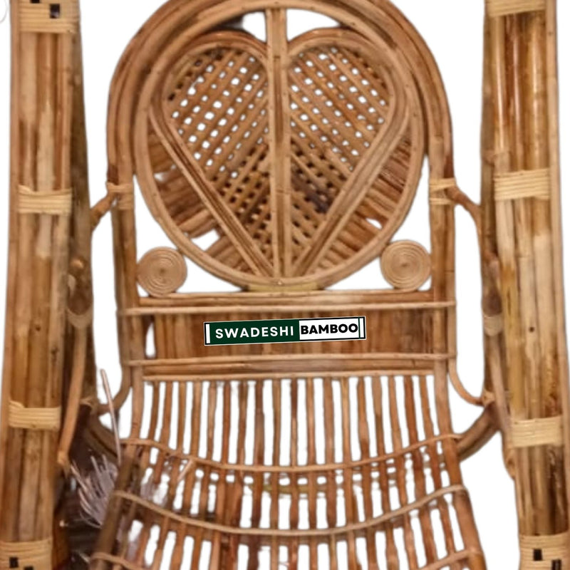 Swadeshi Bamboo Cane big Swing Jhula| Indoor and Outdoor swing | Rattan Cane Jhula for Balcony, Patio, Livingroom, Cafe