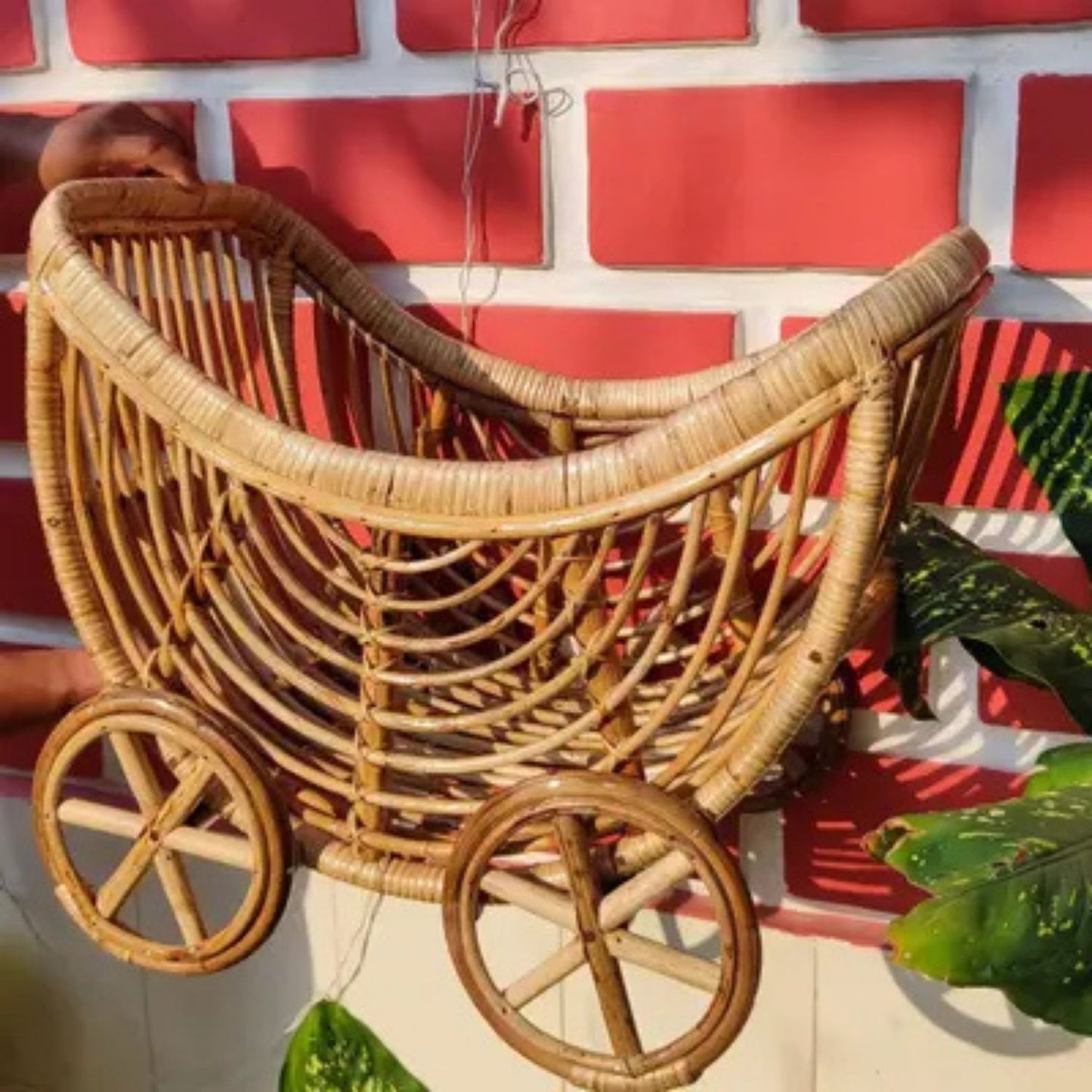 Swadeshi Bamboo Kids Crib I Baby Prop for Newborn Photography