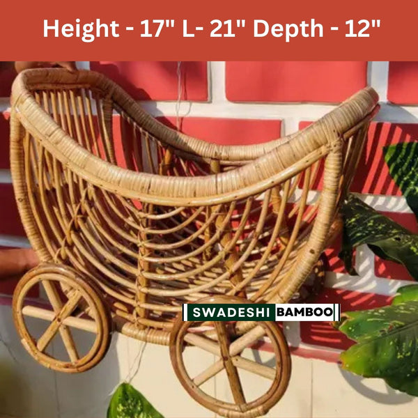 Swadeshi Bamboo Kids Crib I Baby Prop for Newborn Photography