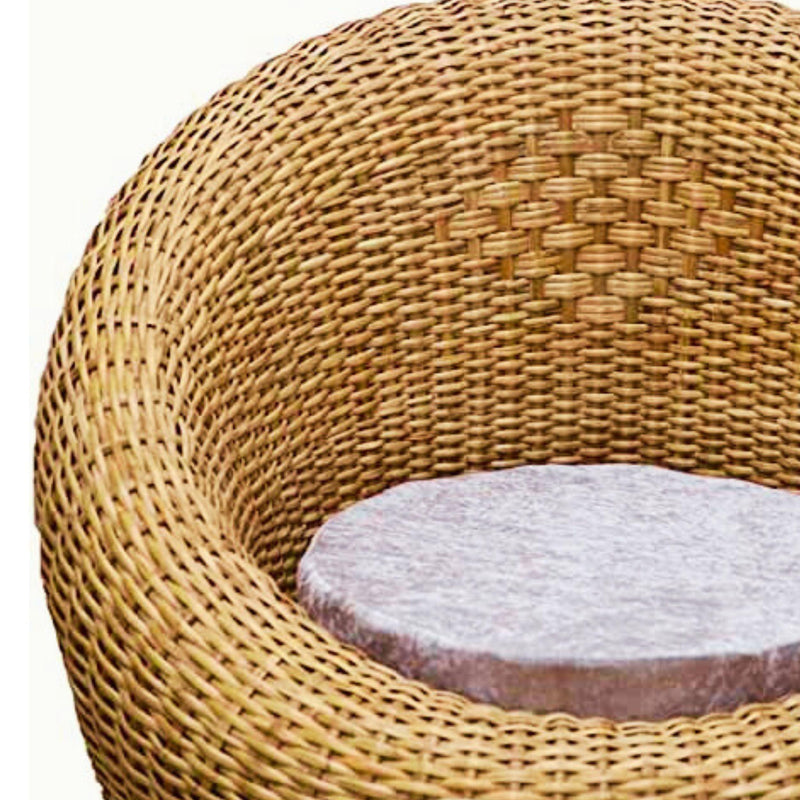 Cane Bamboo Bunai Sofa Chair set of 1. - swadeshibamboo