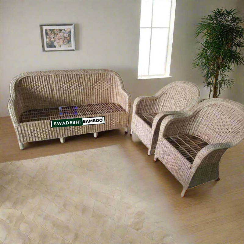 Modern design weaving bamboo cane sofa  