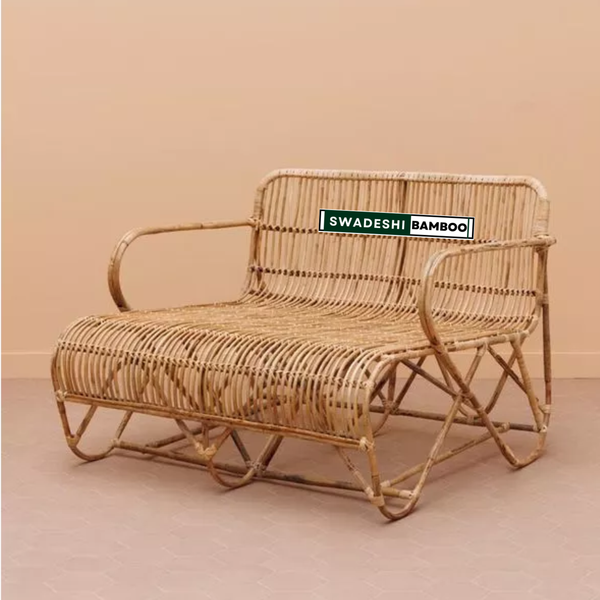 Bamboo Rattan 2-Seater Sofa