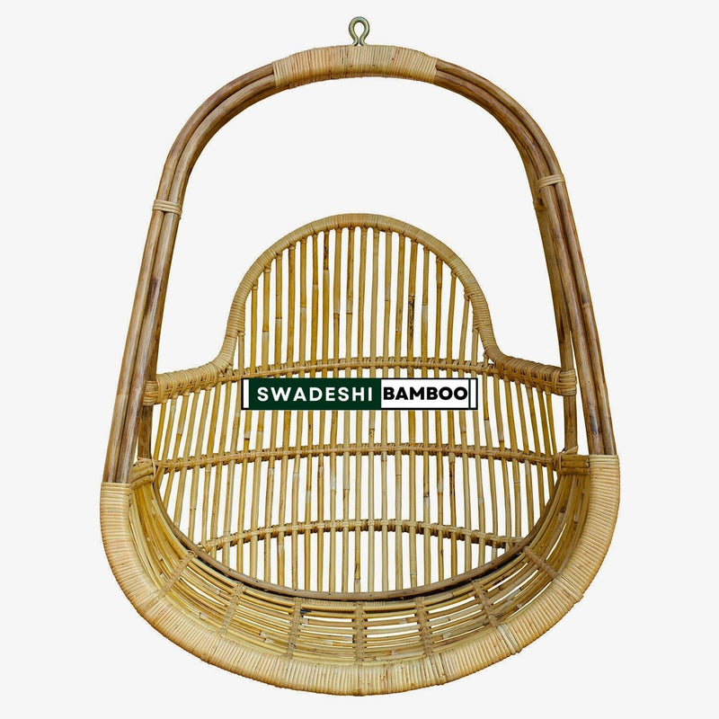 Swadeshi Bamboo Cane single Swing Chair for Adults