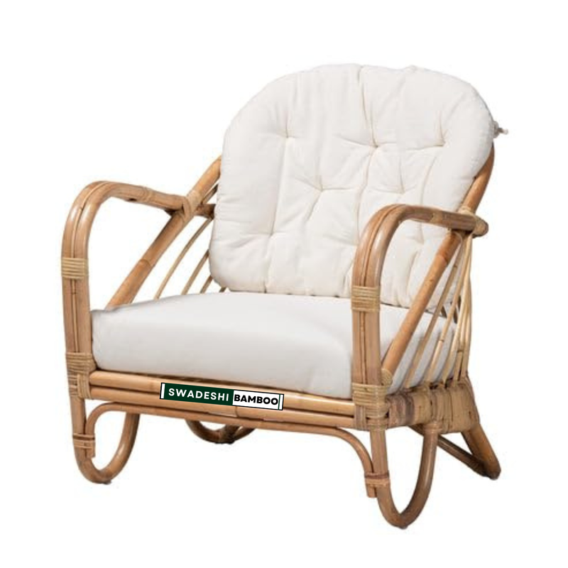 Bamboo Rattan Sofa Set | Handcrafted Cane Living Room Furniture | Eco-Friendly Bamboo Furniture